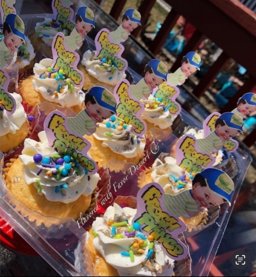 Fresh Prince themed custom cupcakes